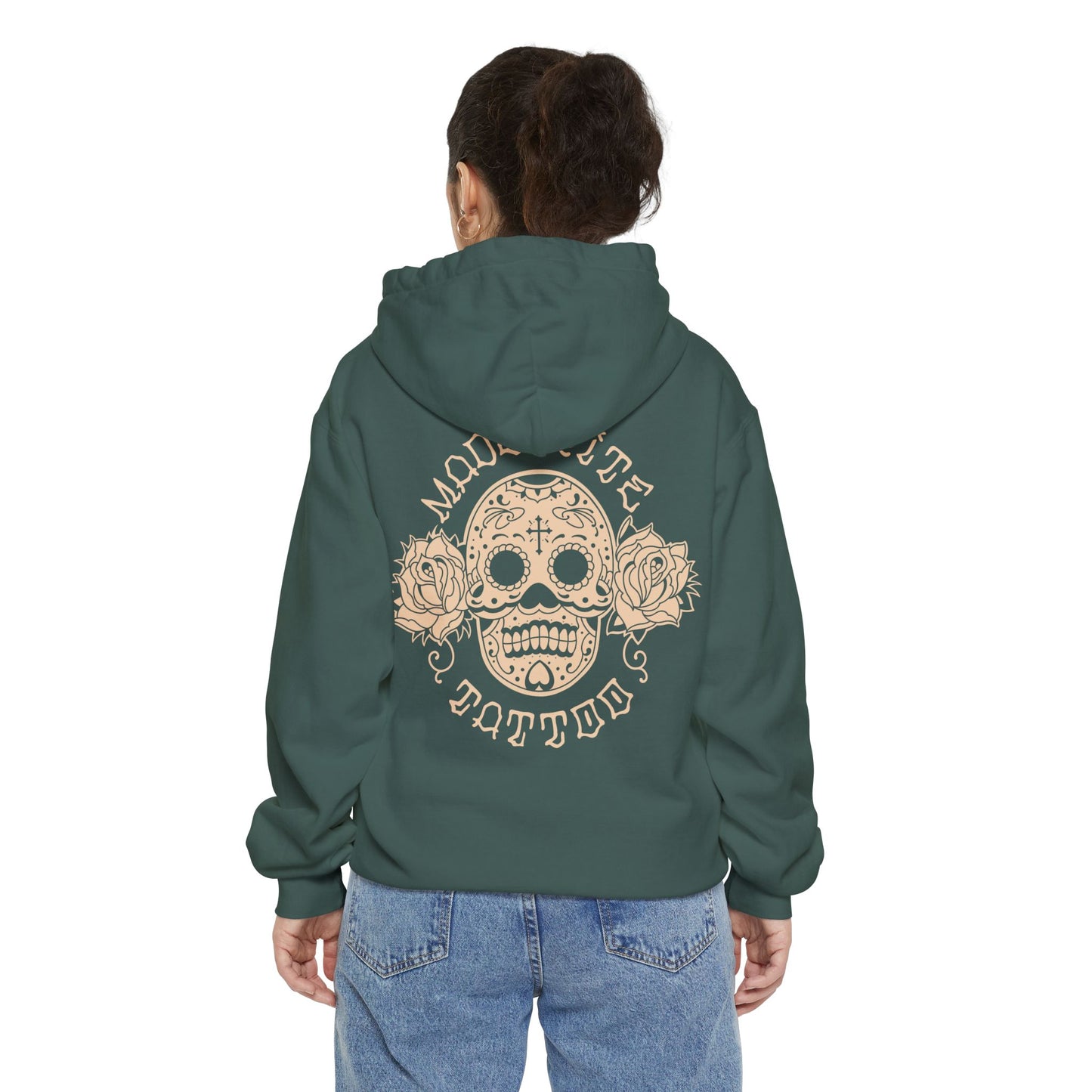 Sugar Skull Garment-Dyed Hoodie