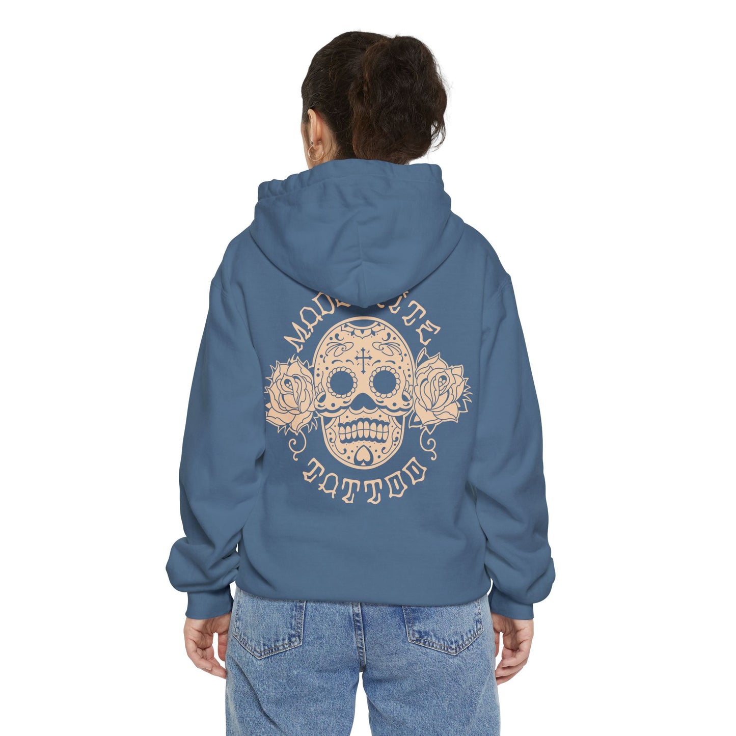 Sugar Skull Garment-Dyed Hoodie