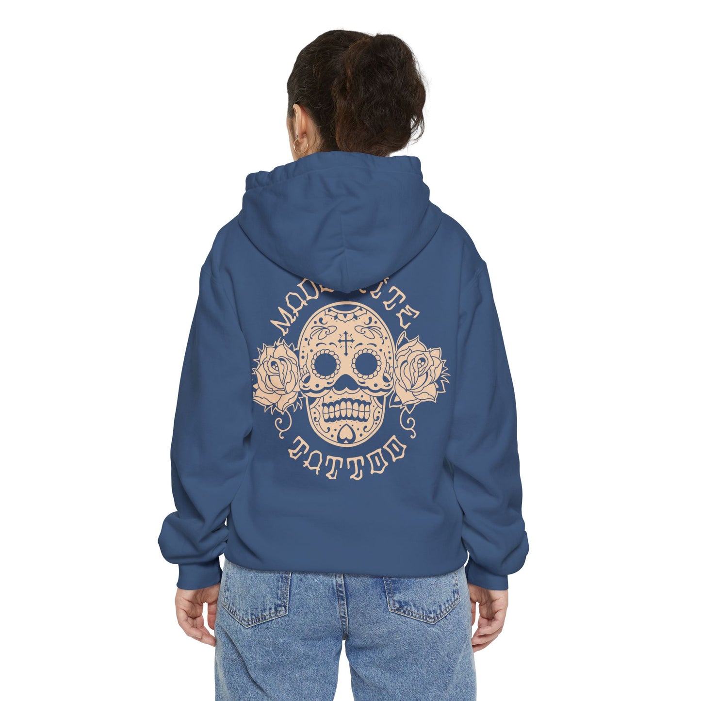 Sugar Skull Garment-Dyed Hoodie