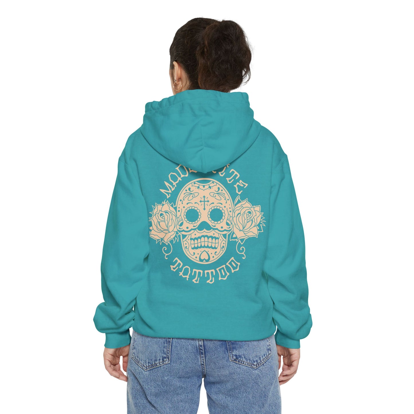 Sugar Skull Garment-Dyed Hoodie