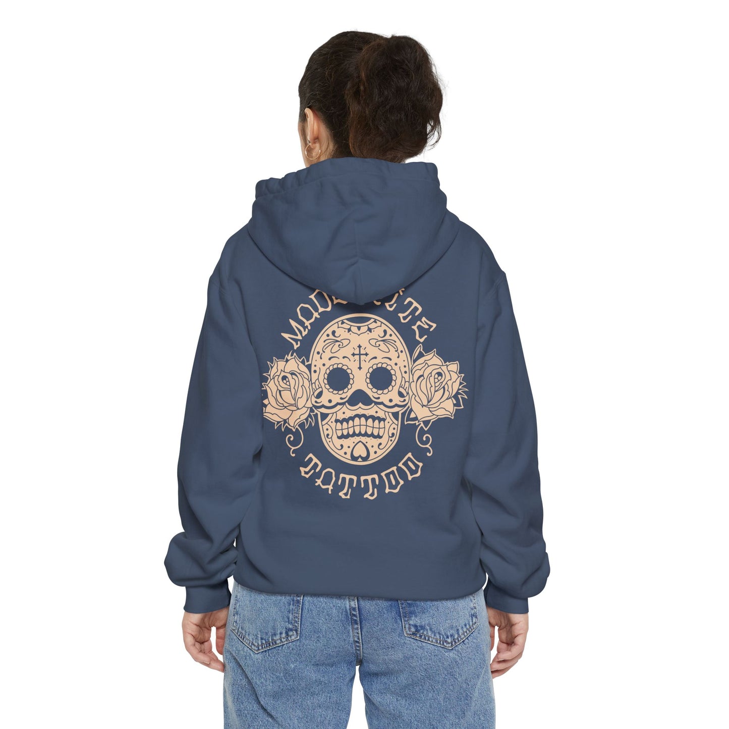 Sugar Skull Garment-Dyed Hoodie