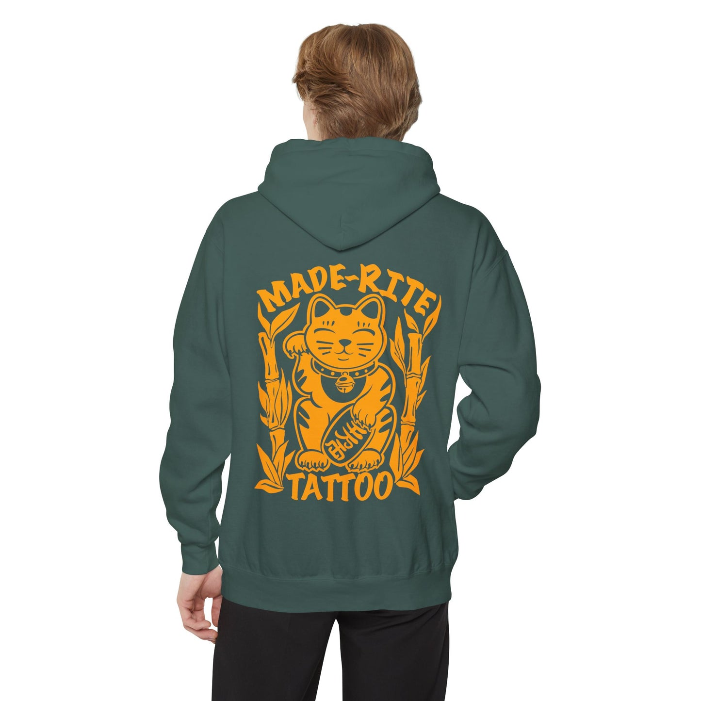 Lucky Cat Garment-Dyed Hoodie