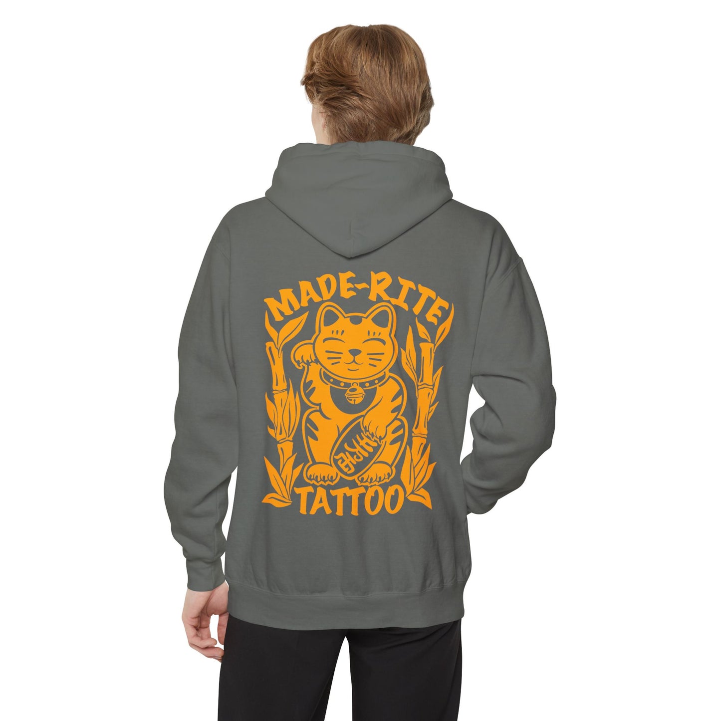 Lucky Cat Garment-Dyed Hoodie