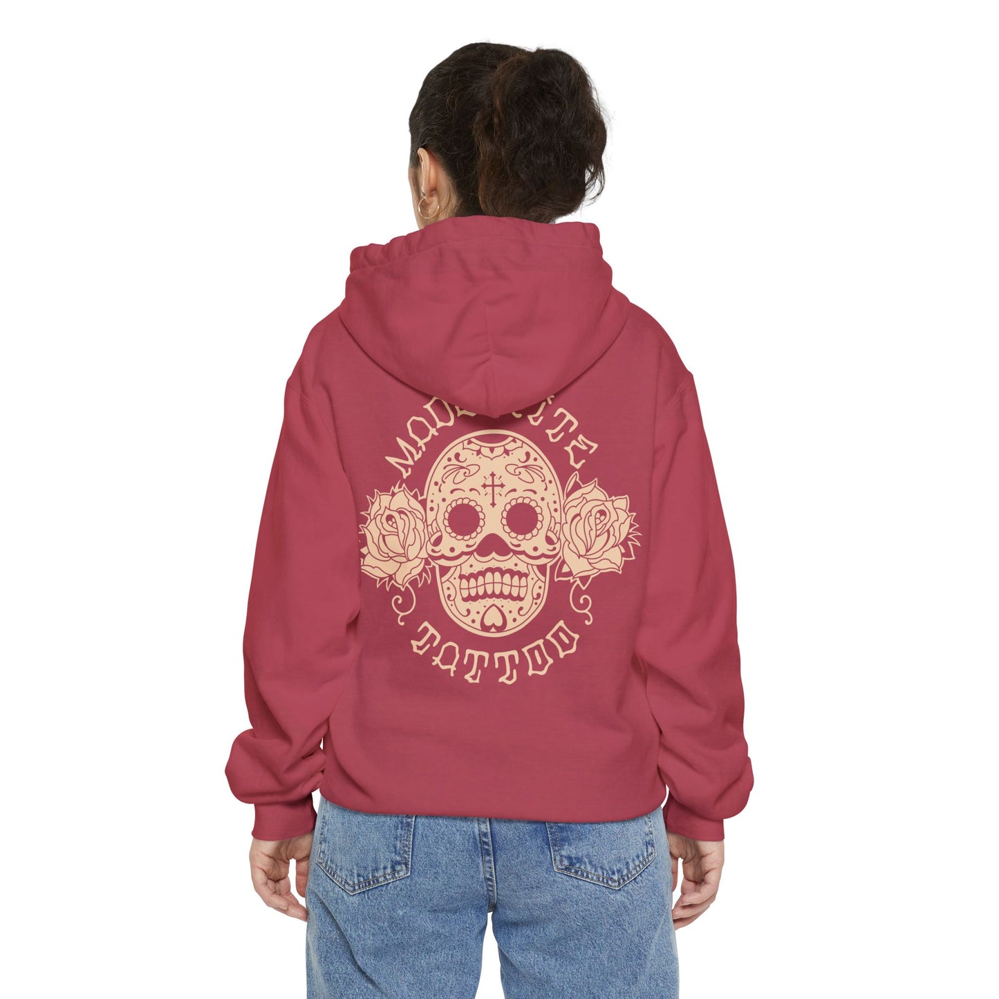 Sugar Skull Garment-Dyed Hoodie