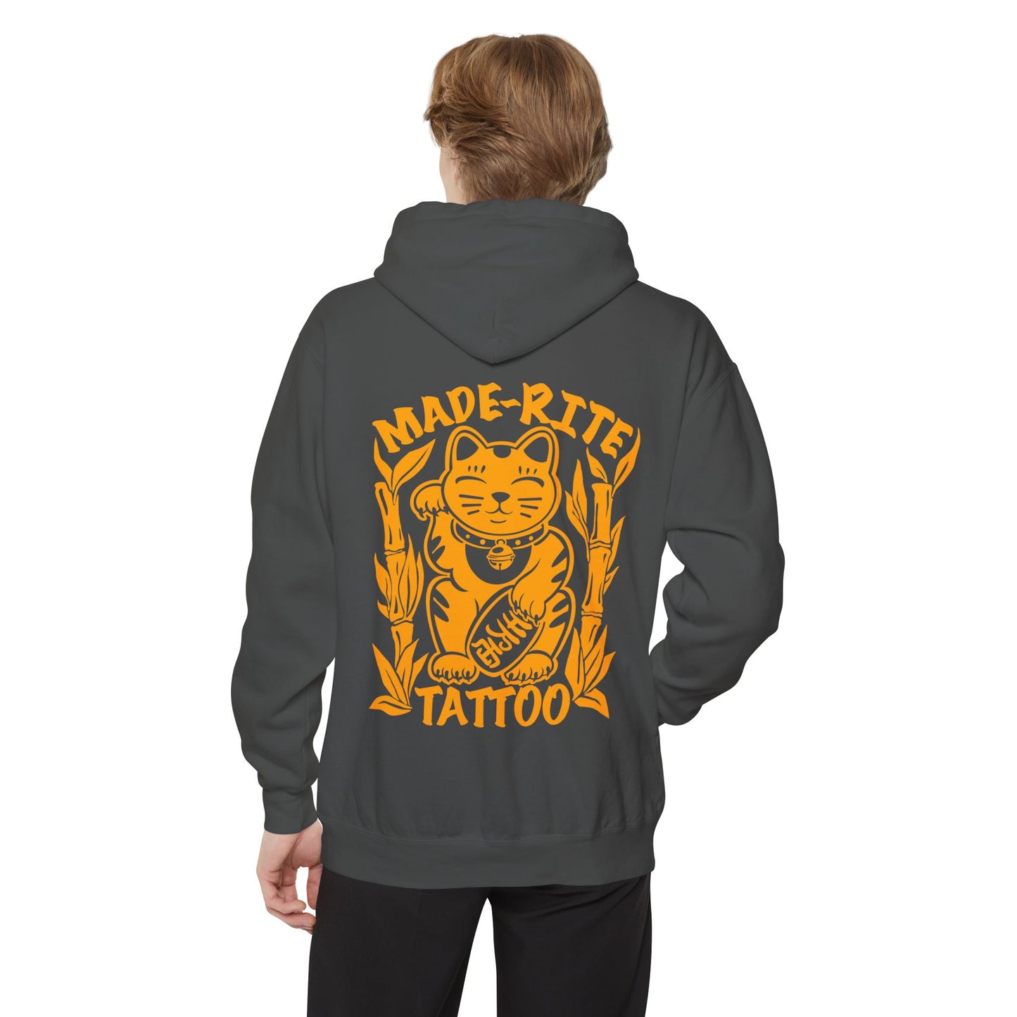 Lucky Cat Garment-Dyed Hoodie