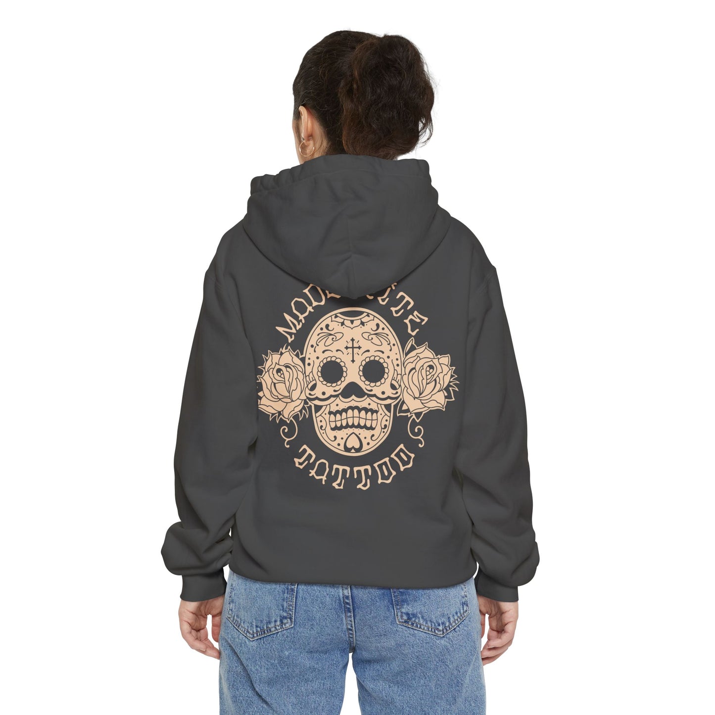 Sugar Skull Garment-Dyed Hoodie