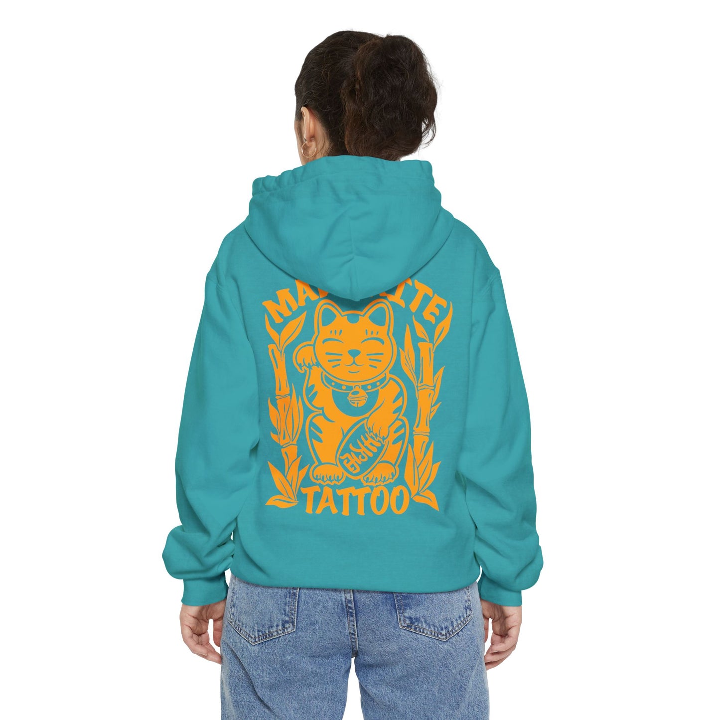 Lucky Cat Garment-Dyed Hoodie
