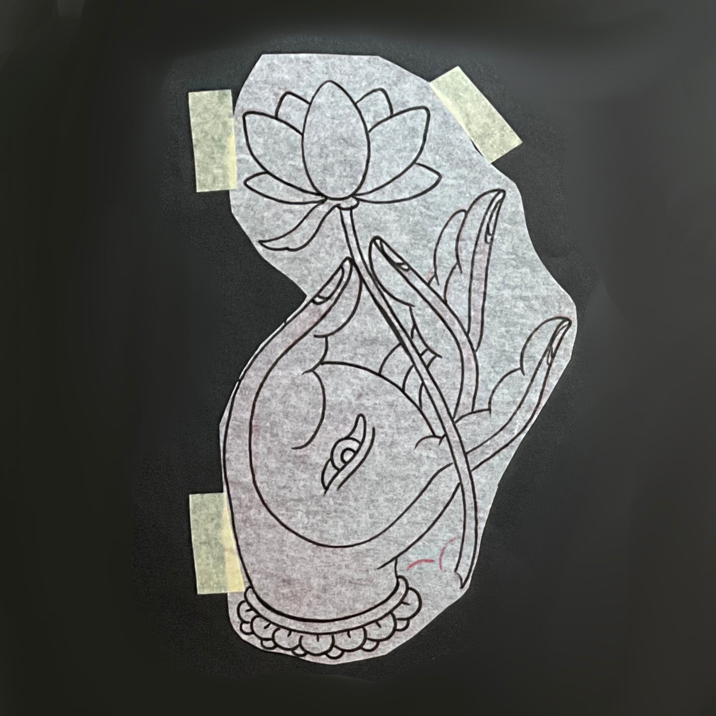 mudra w/ lotus