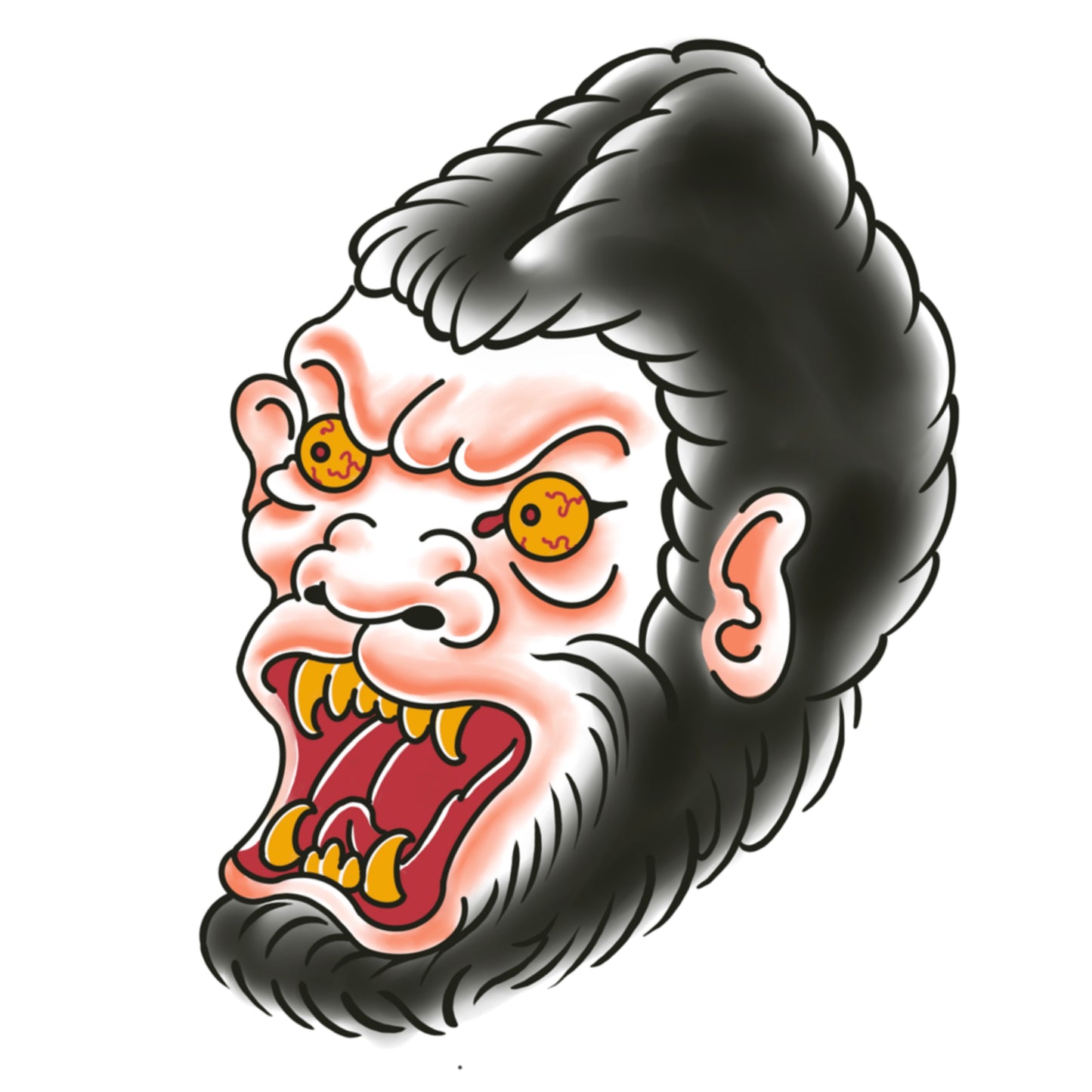 Gorilla head