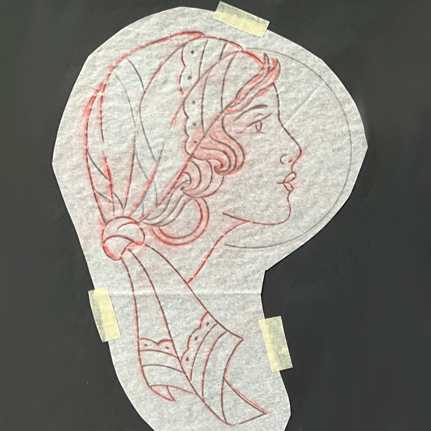 Gypsy style lady head