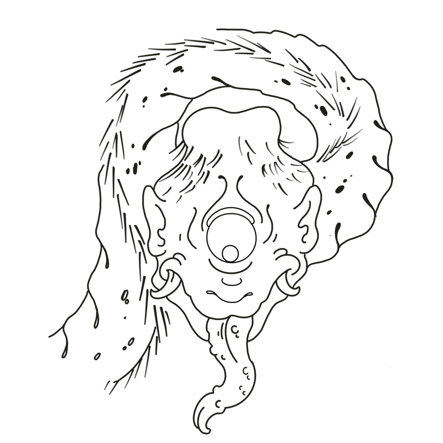 long neck Yokai creature