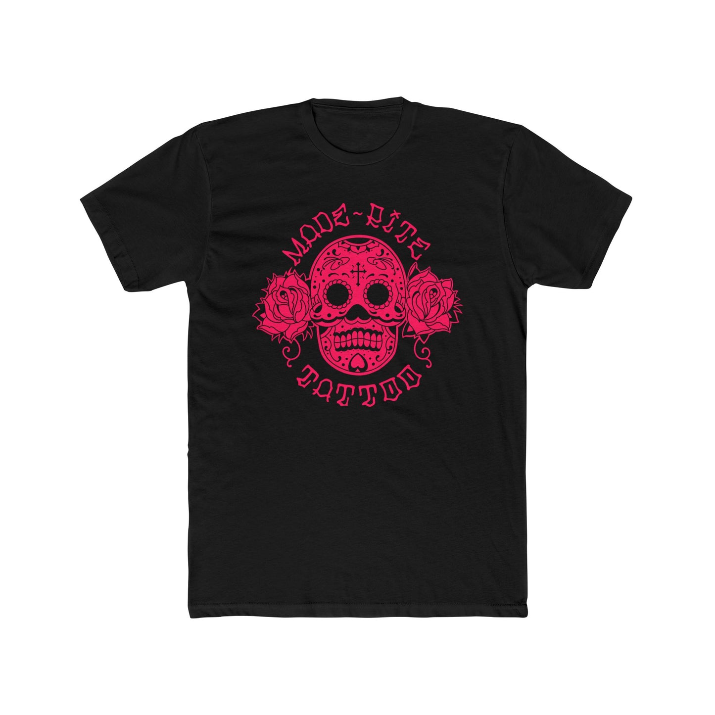 Pink Sugar Skull Cotton Crew Tee