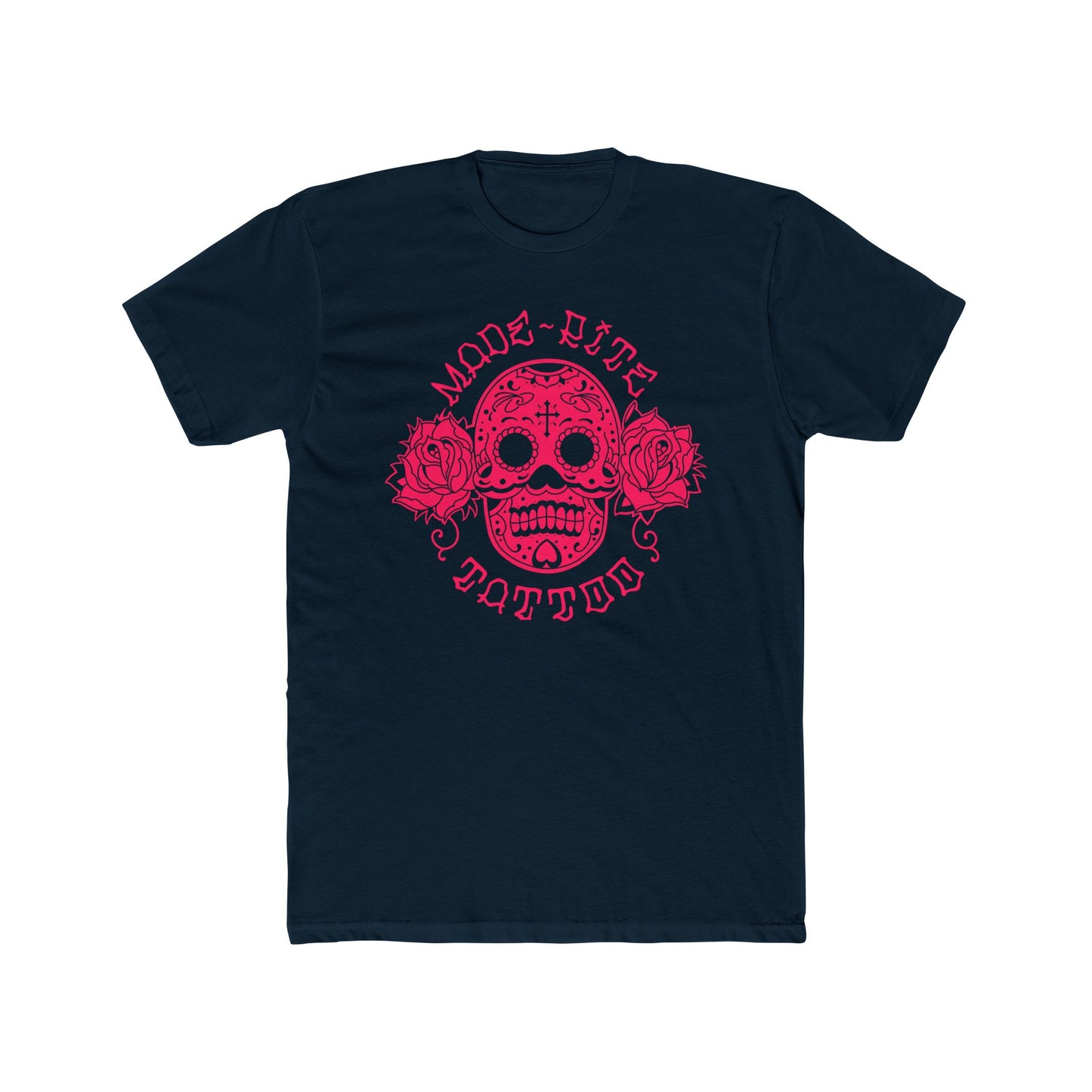 Pink Sugar Skull Cotton Crew Tee