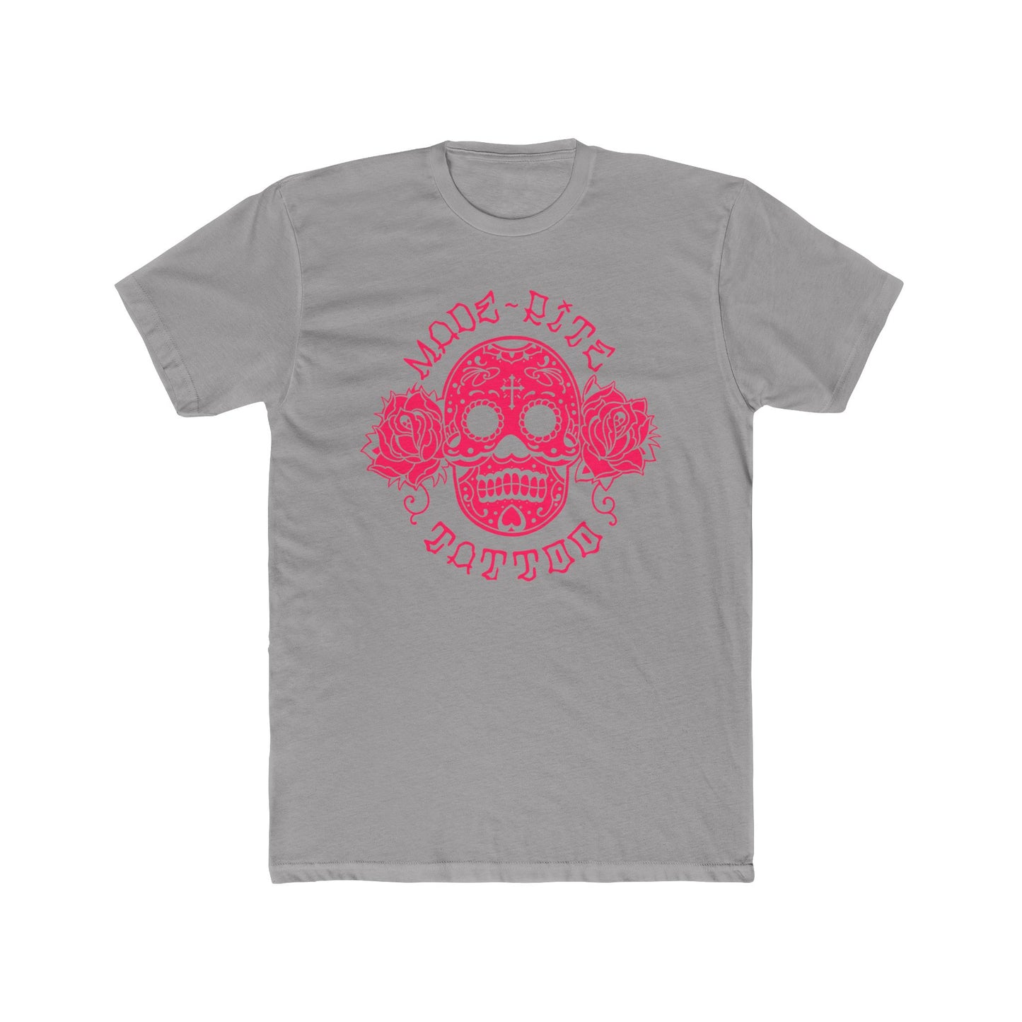 Pink Sugar Skull Cotton Crew Tee