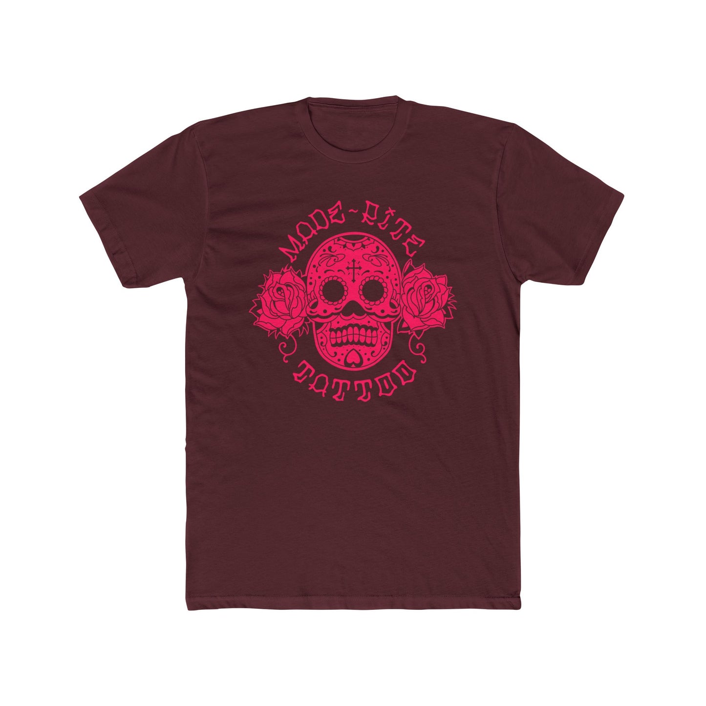 Pink Sugar Skull Cotton Crew Tee