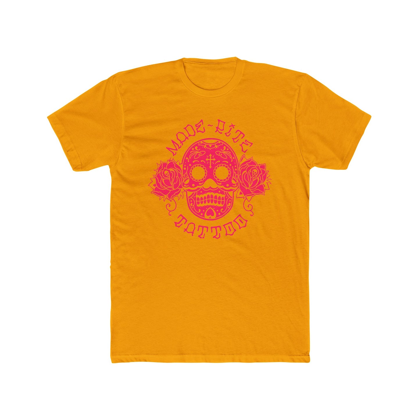 Pink Sugar Skull Cotton Crew Tee