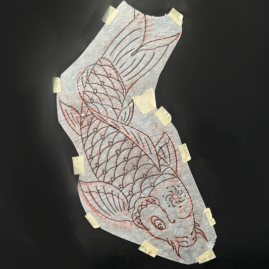 Desending Koi fish