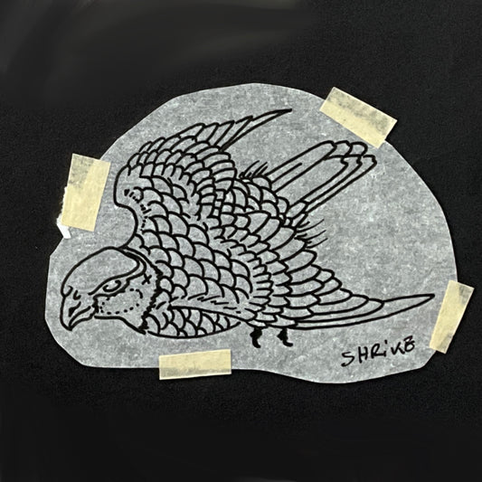 Hokusai shrike