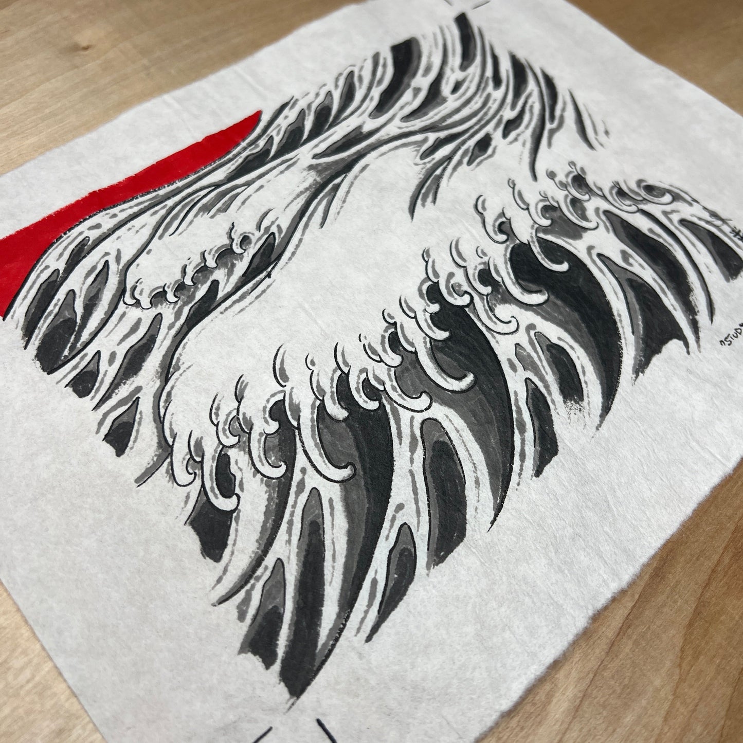 Wave Study 2 -Original Art by John Biswell