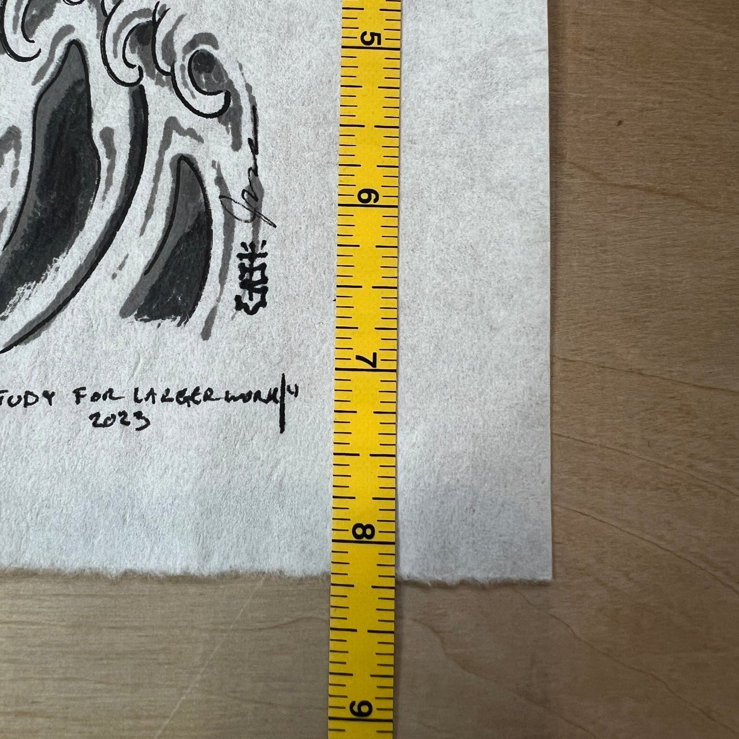 Wave Study 2 -Original Art by John Biswell